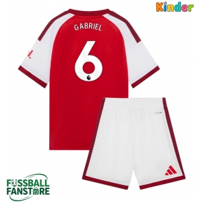 Arsenal Gabriel Magalhaes #6 Replik Heimtrikot Kinder 2026-27 Kurzarm (+ Kurze Hosen)